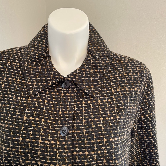 Investments Black/Brown Tweed 3/4 sleeve Blazer/Jacket for Casual/Business Wear. - Picture 3 of 10